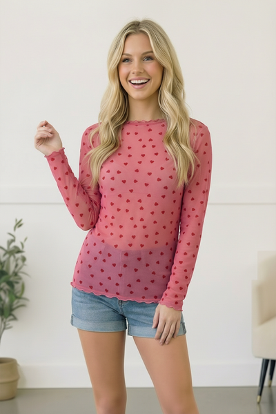 All Heart Mesh Top