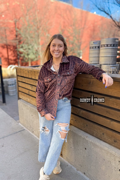 Leopard Lady Button Up