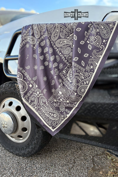 CHARCOAL Paisley Creek Wild Rag