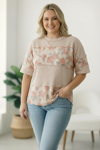 Roses are Red Colorblock Top