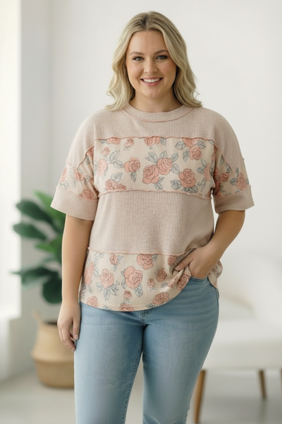 Roses are Red Colorblock Top