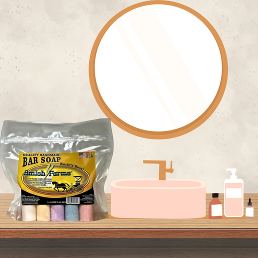 Amish Farm Soap - 5 Bar Bag