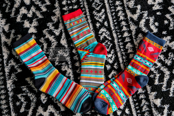 Azul Aztec Socks