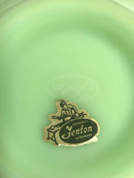 Fenton Satin Green Dish