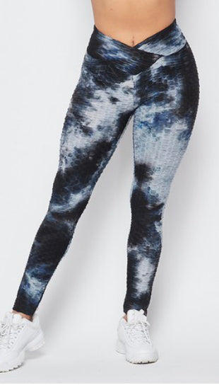 Tie Dye Waffle Leggings