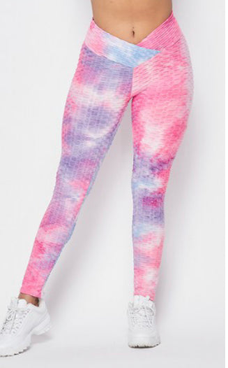 Tie Dye Waffle Leggings