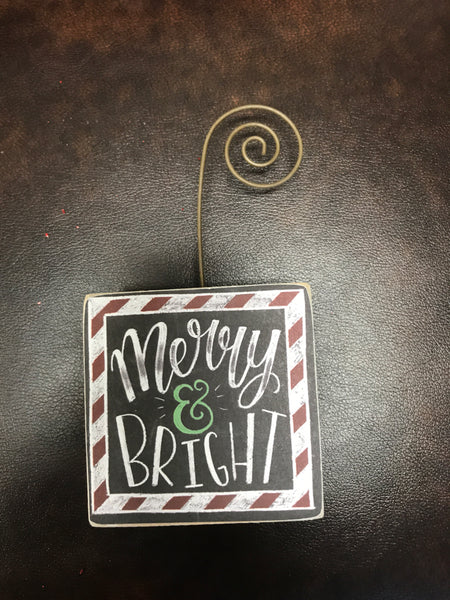 Christmas Photo Holder “Merry & Bright”