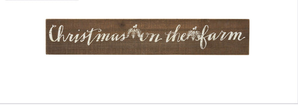 Sign- “Christmas on the Farm”